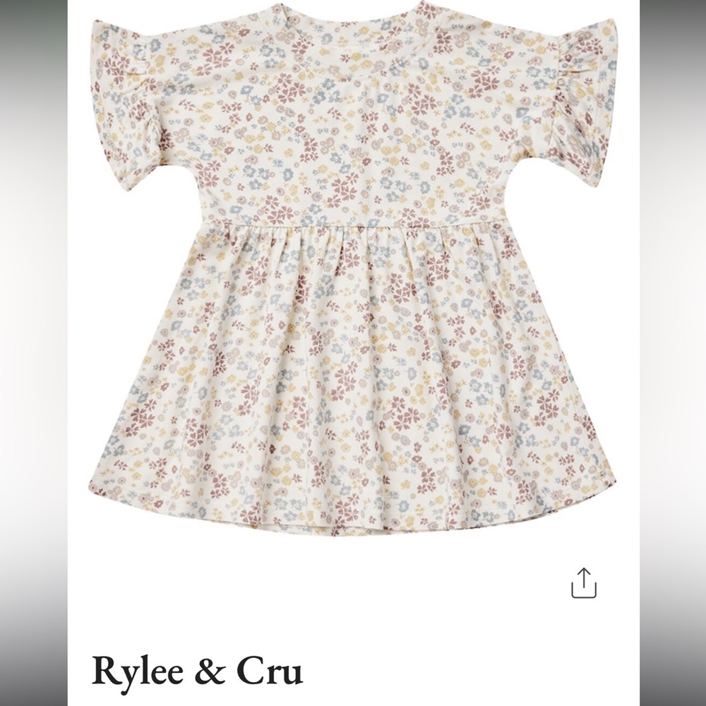Rylee and cru floral baby doll dress with matching bloomers.